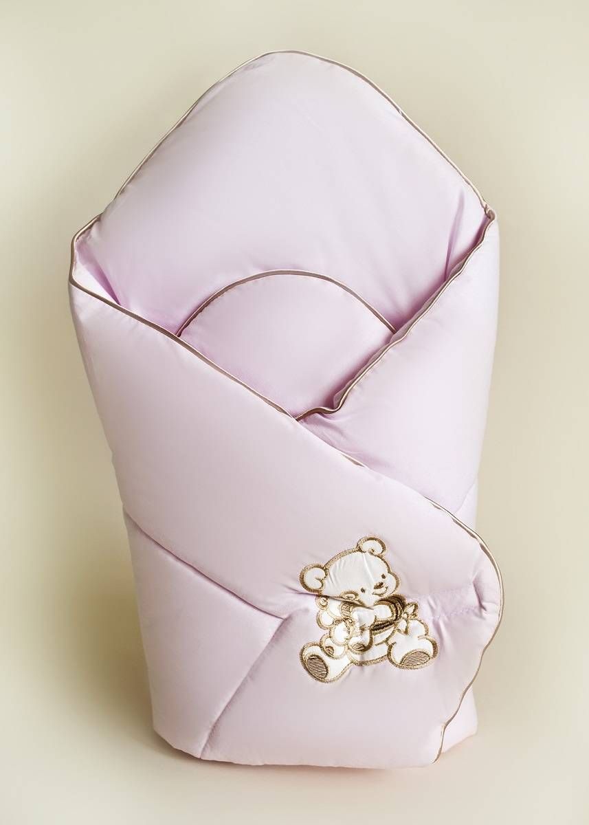 Zavinovačka kokos 80x80 výšivka ružová bavlna