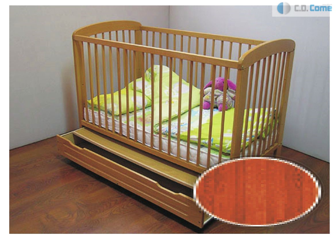 Michal beby bed postieľka čerešňa má spúšťací bok