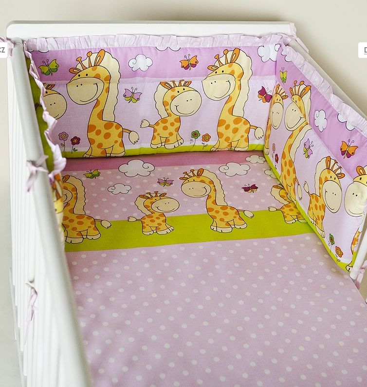 PS 1+1 100x135 40x60 BA potlač pink ružova K žirafa