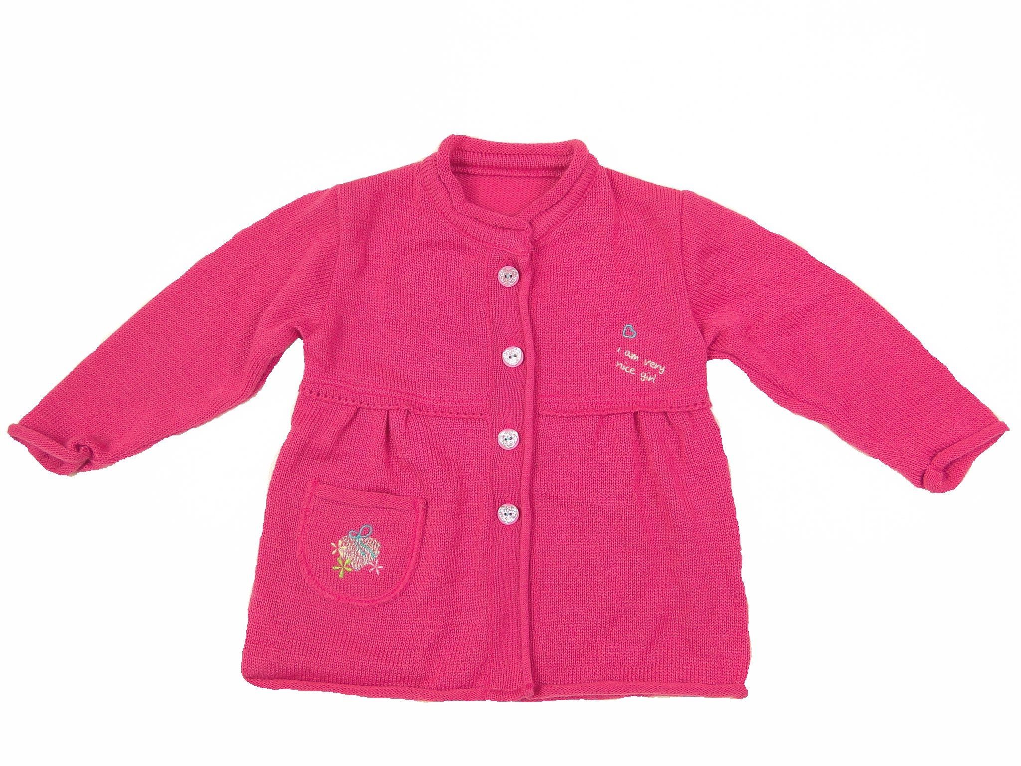 Svetrík JM 252 ružová výšivka srdiečko  92