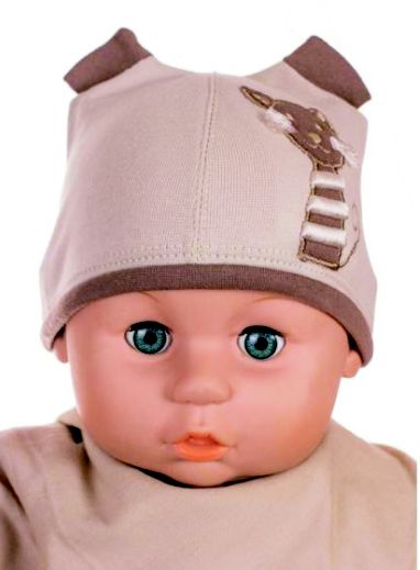 Čiapka Cr-Cz058 Mačička beige béžová 34 36 38 40 42
