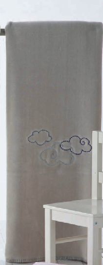 6217 110x140  91 grey šedá deka