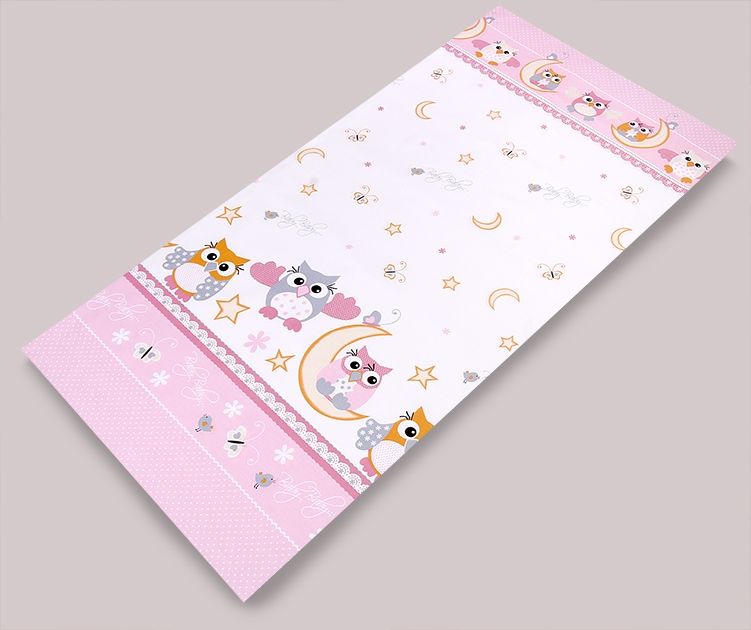 PS 1+1 100x135 40x60 BA potlač pink ružová g sova 3289