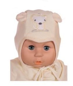 Čiapka WJ-Cz129 viazanie Myška yellow žltá 36 38 40 42