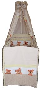 PS 1+1 90x130 40x60 BA potlač beige béžová K plyšový macko