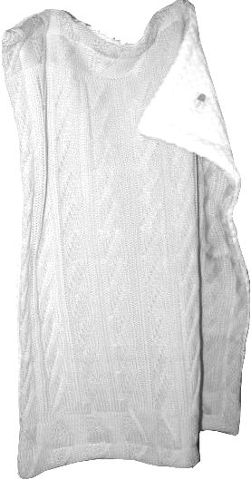 Pled 70 80x90 grey šedá podšitá DUO pletená deka