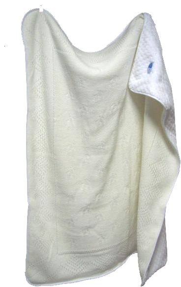 Pled 72 80x90 maslová podšitá DUO pletená deka