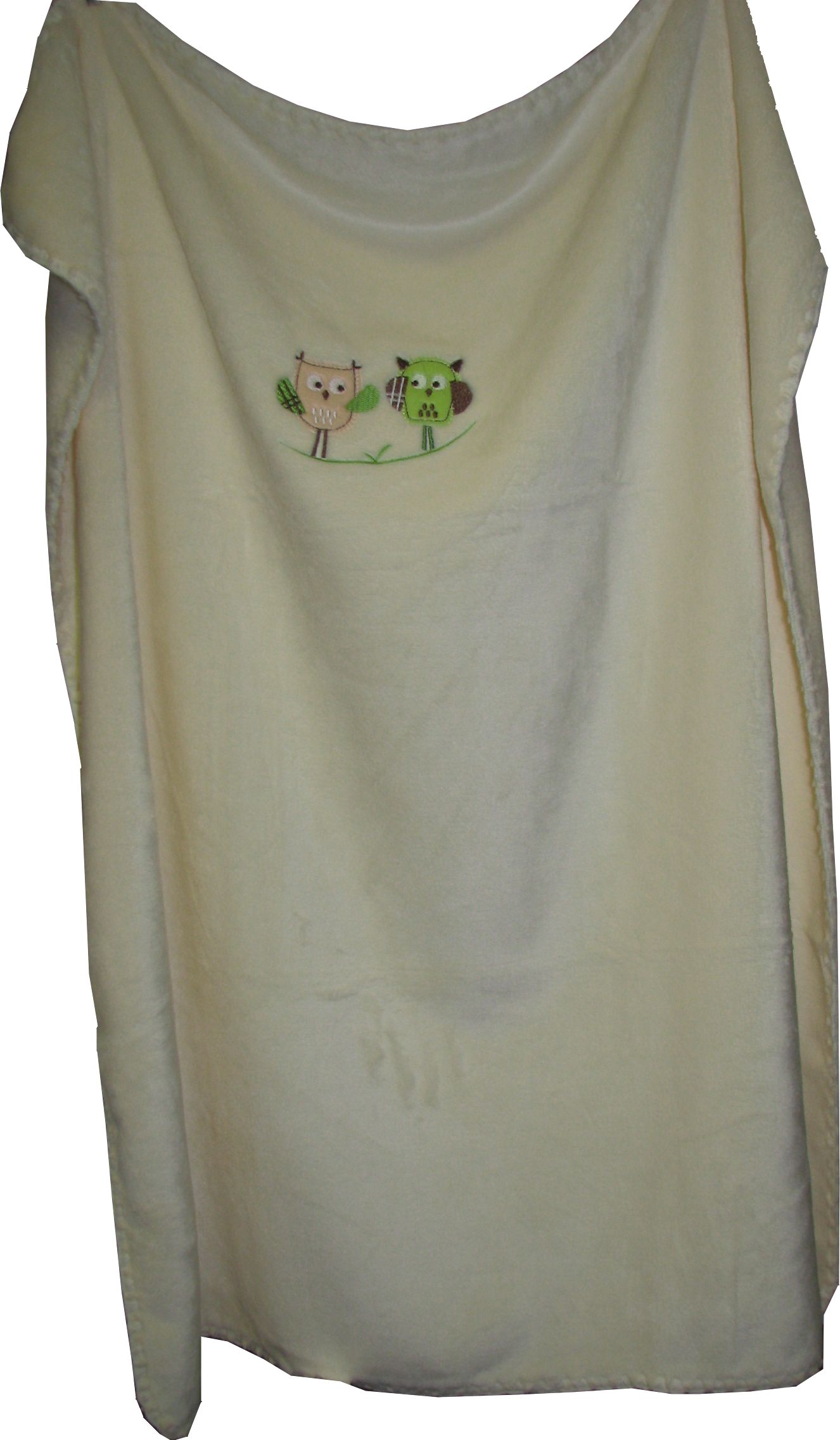 612 80x90 velur beige béžová deka výšivka 623