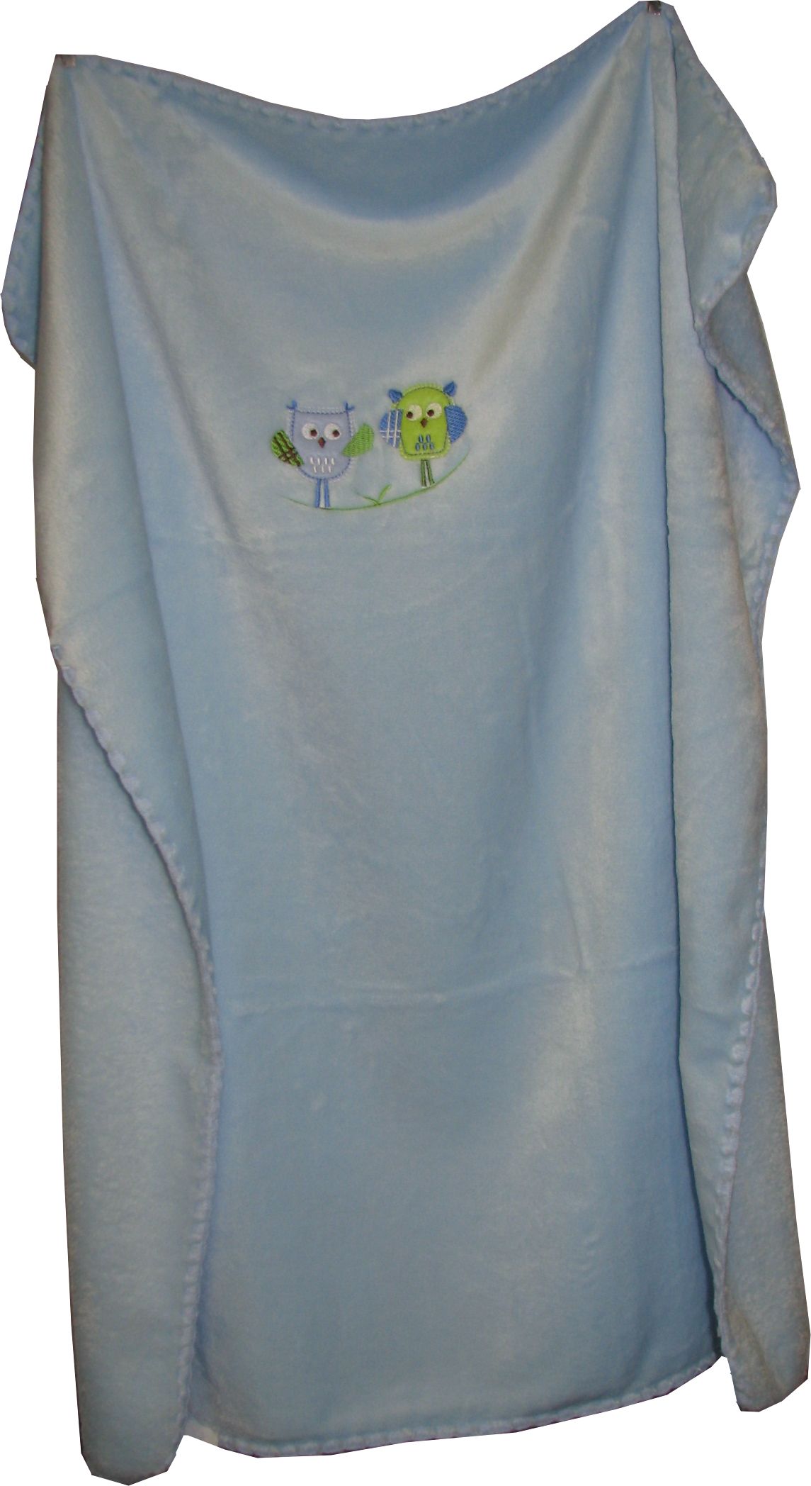 612 80x90 velur blue modrá deka výšivka 623