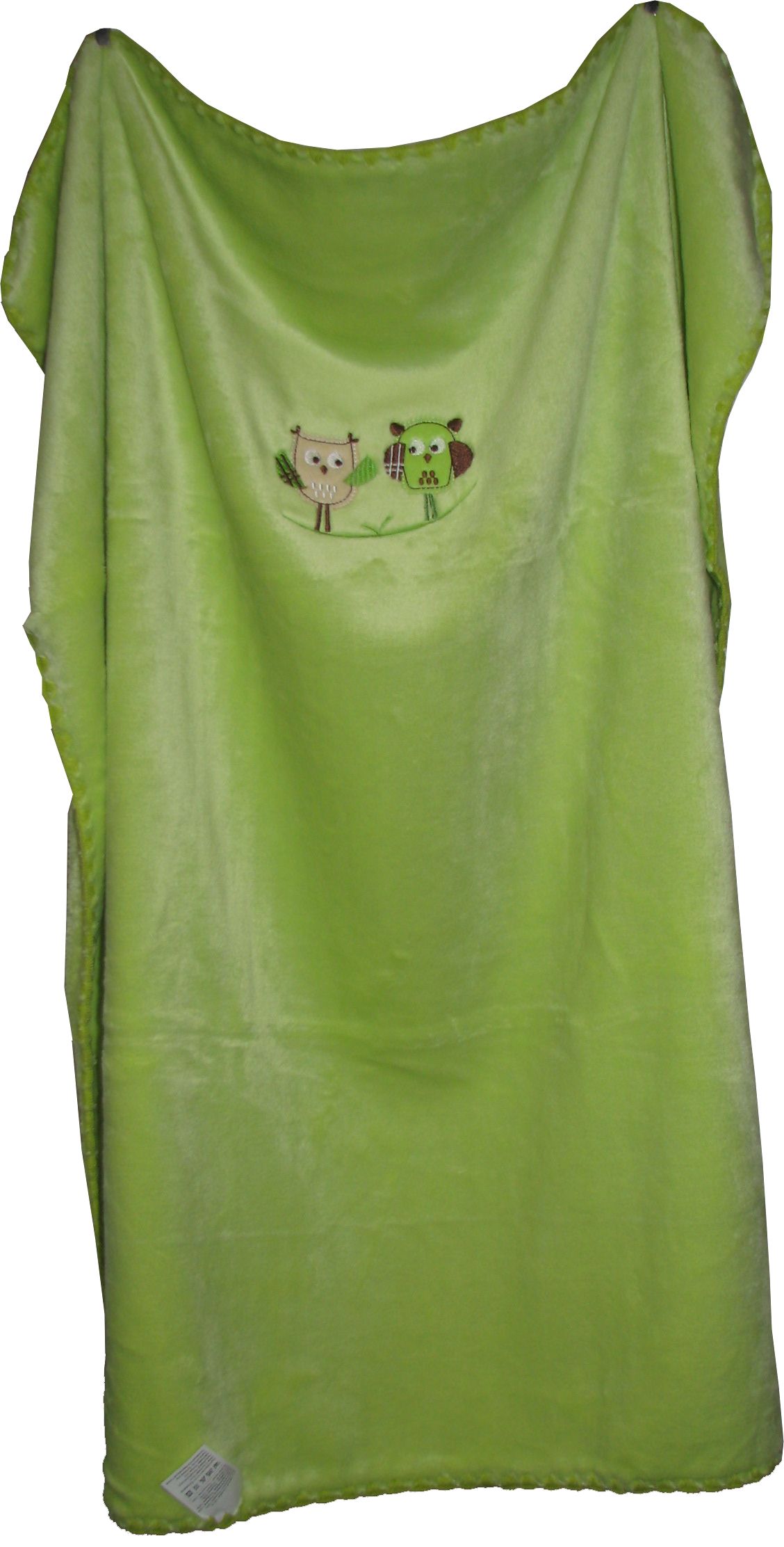 612 80x90 velur green zelená deka výšivka 623