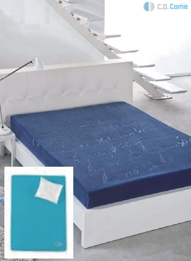 9640 poesía 220x240 58 turquoise tyrkysová deka