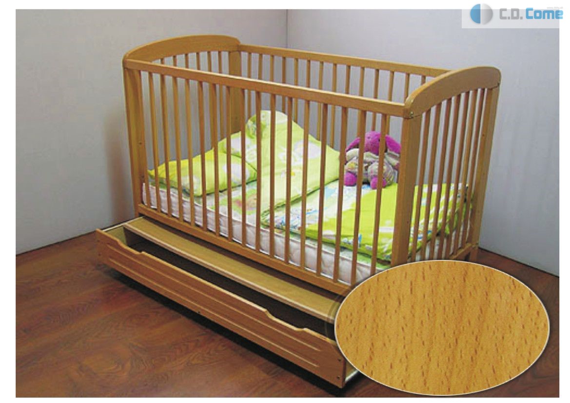 Michal beby bed postieľka natura prírodná má spúšťací bok
