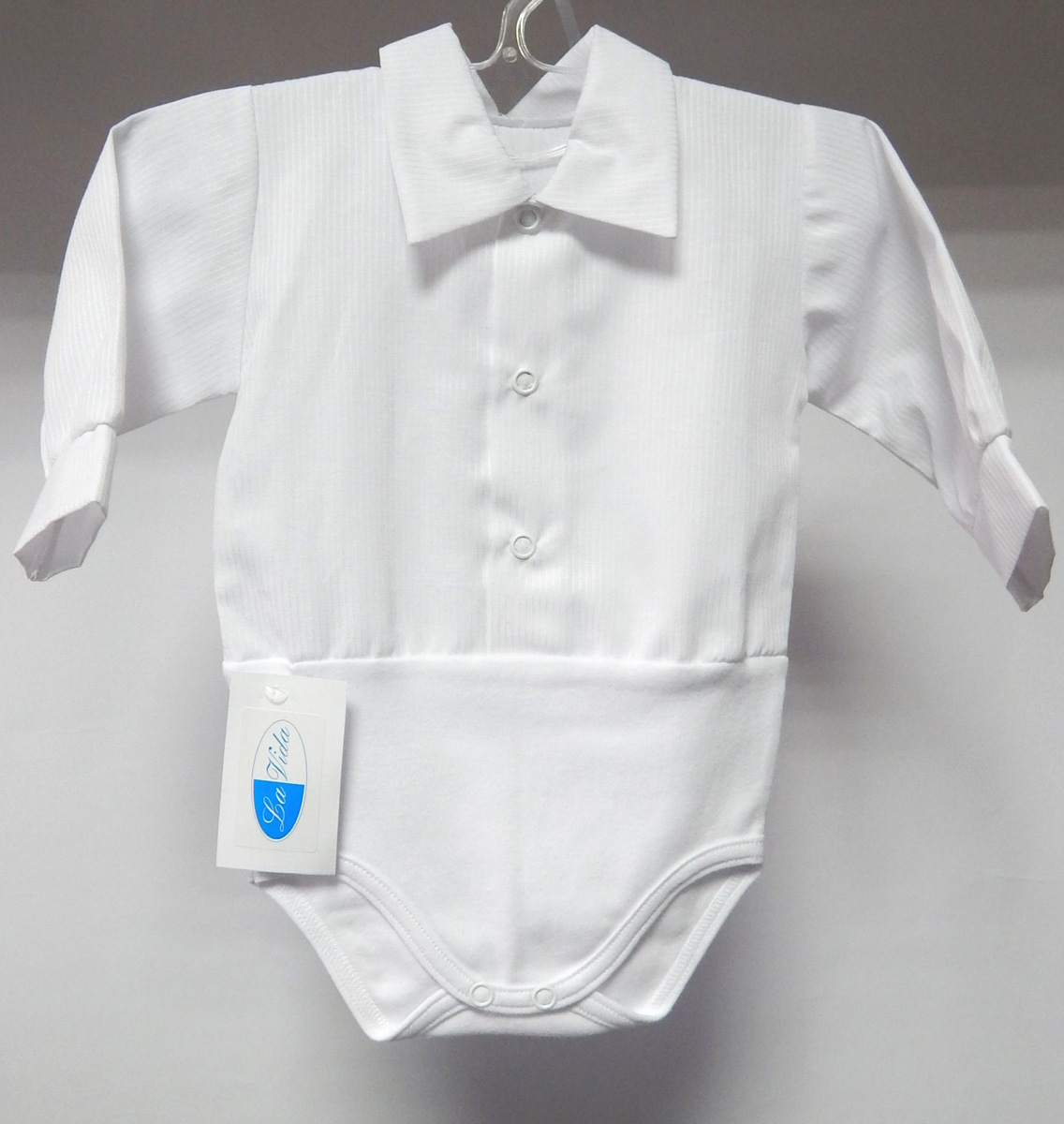 Body košielka RB 733 white biela pásik Mário slávnostná 92