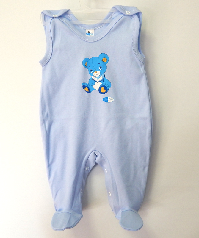 Dupačky bavlna sieťotlač blue modrá 56