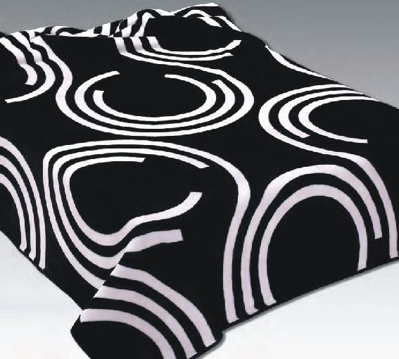 237 220x240 black čierna deka