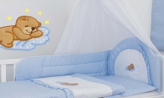 Ochranné hniezdo 180x30 Výš. blue modrá g spiací macko 08