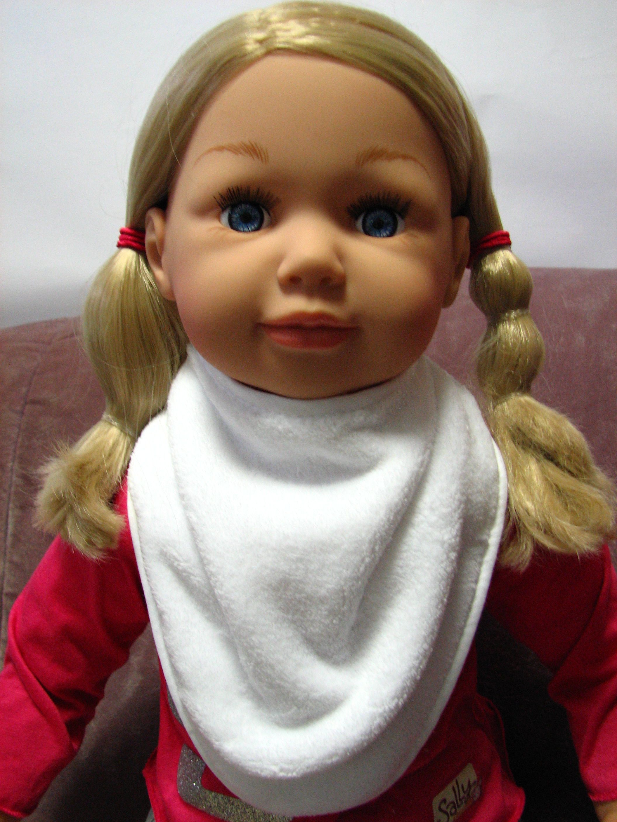 Podbradník šatka suchý zips lemovka micro podšitá whit biela 153