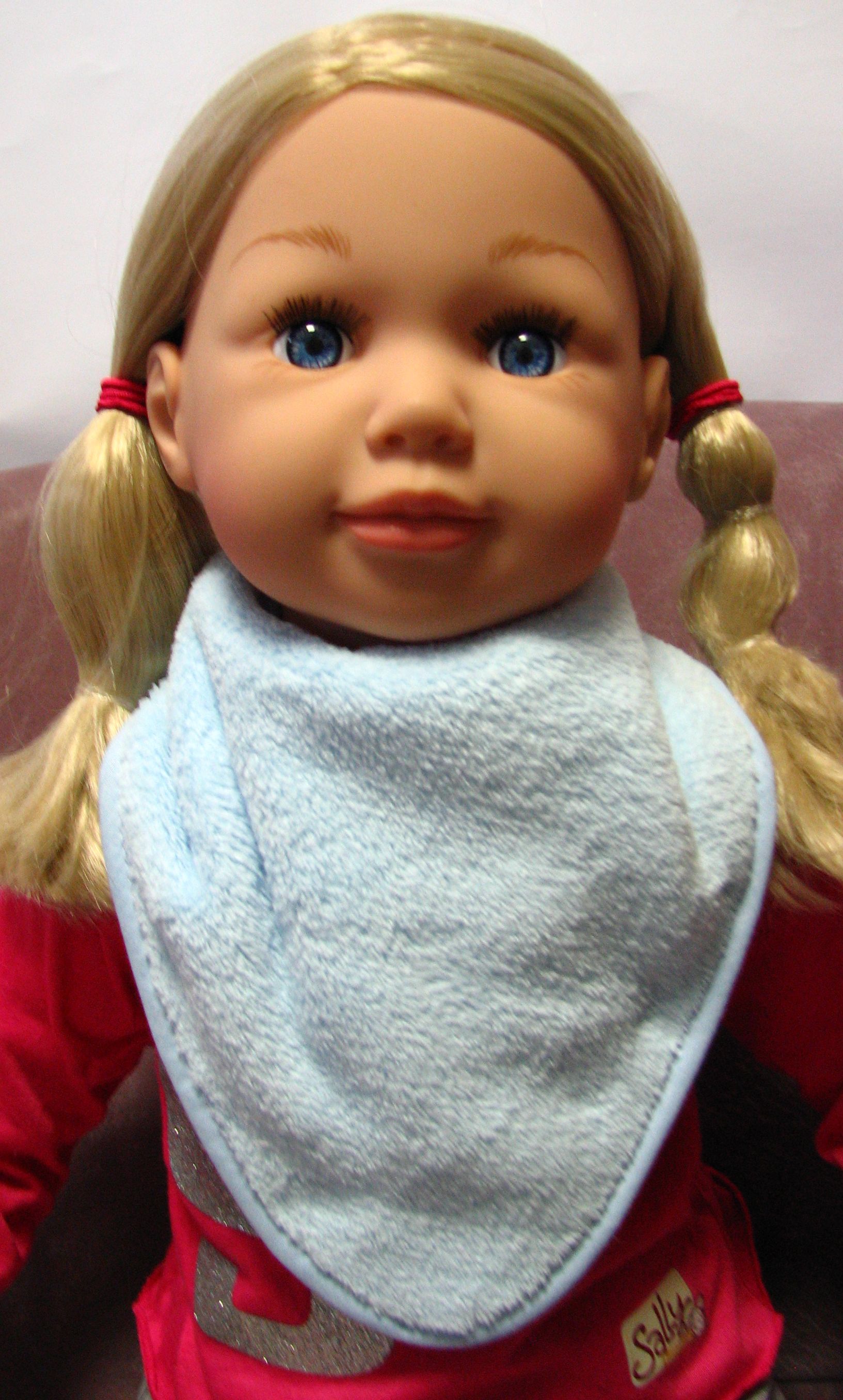 Podbradník šatka suchý zips lemovka micro podšitá blue modrá 153