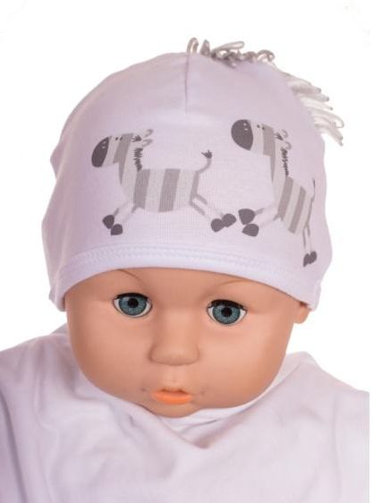 Čiapka Cr-Cz063 Zebra white biela 34 36 38 40 42