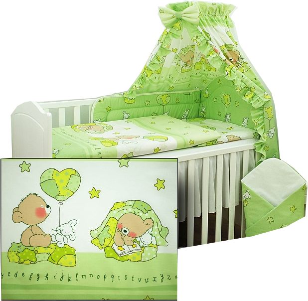 PS 1+1 90x130 40x60 BA potlač green zelená g macko 031