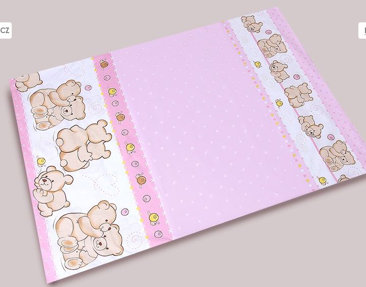 PS 1+1 100x135 40x60 BA potlač pink ružov K dvaja mackovia