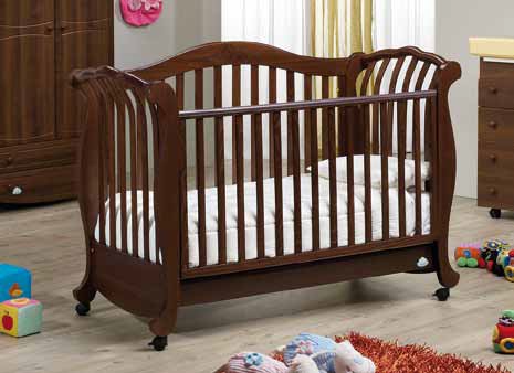 Boston baby bed postieľka dark walnut tmavý orech