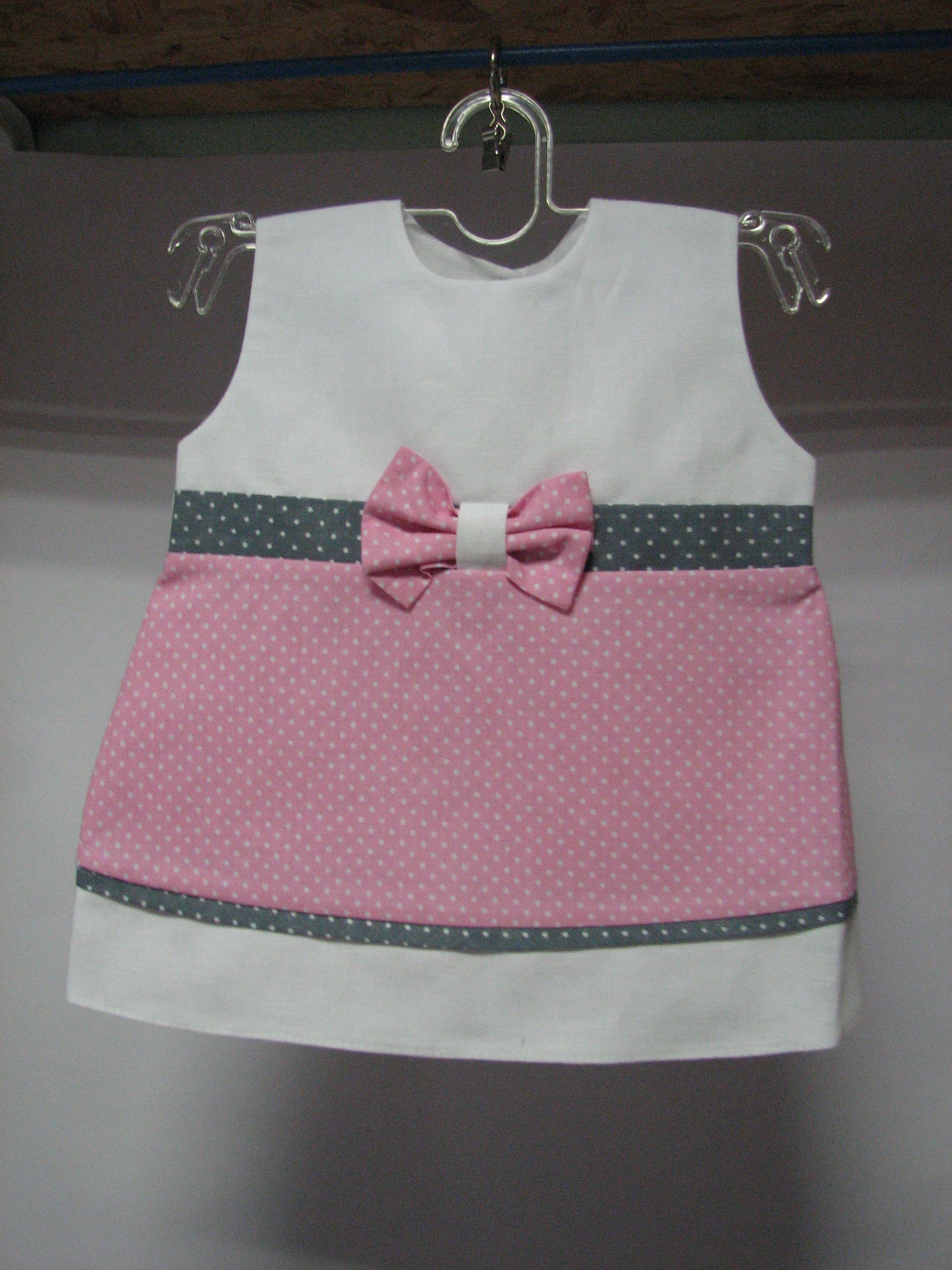 Šaty RB 550 white biela šedá ružová Edita 62