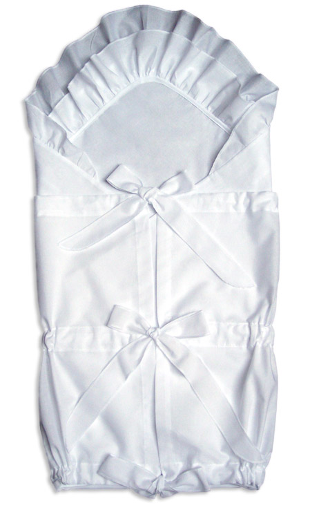 Zavinovačka 28/A biela volán štvorec