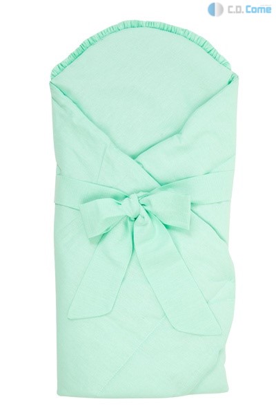 Zavinovačka kokos 75x80 šnúrky green zelená na krst