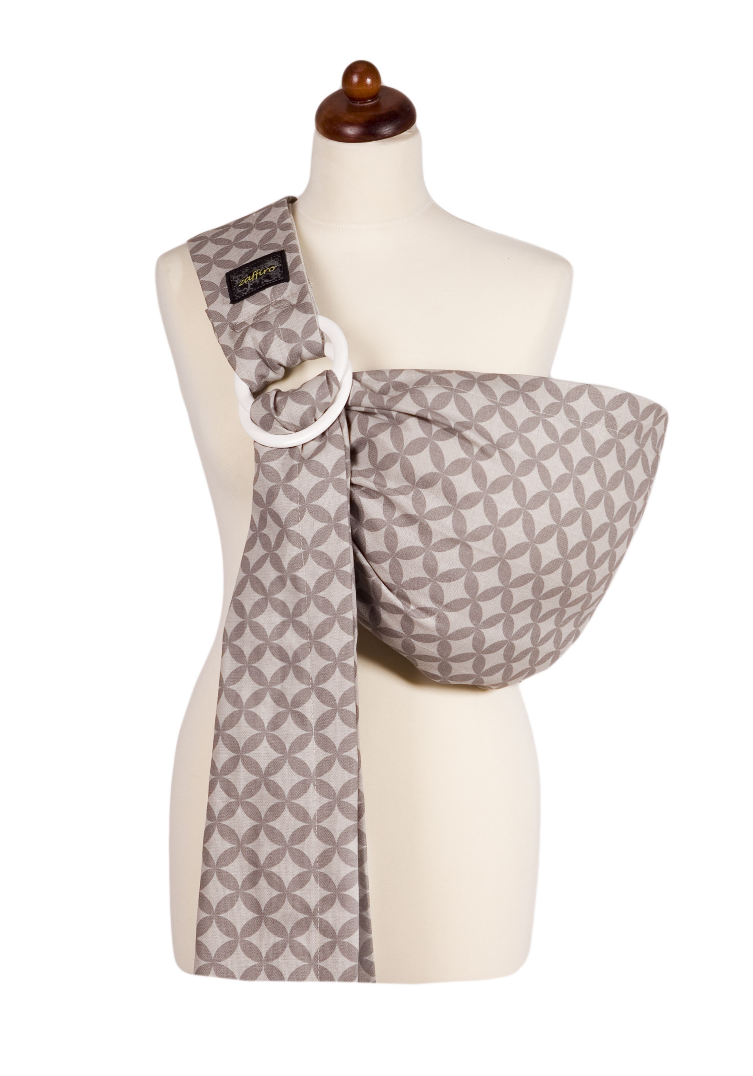 Šatka HUG ME na nosenie od 3,5 do 13kg N16 beige béžovo šedá