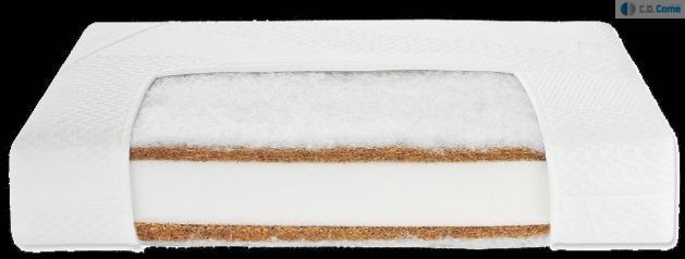 Matrac Molitanko Top 120x60x8,5 kokos x2 Lux Komfort biely