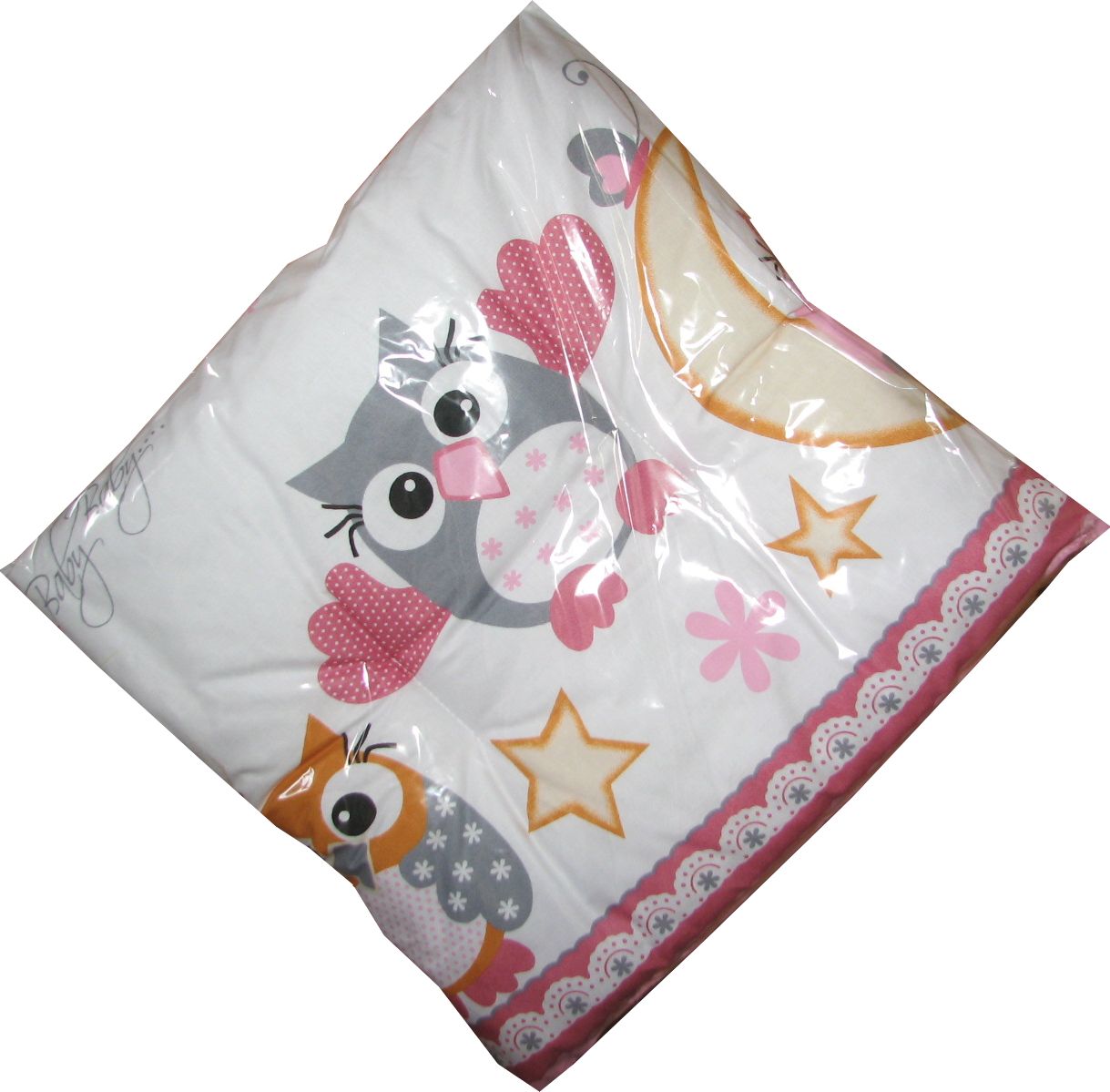 VAnkúš 40x40 bavlna potlač sedátko na stoličku pink ružová