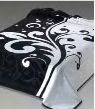 226 220x240 black čierna deka