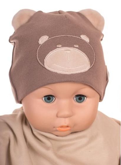 Čiapka Cr-Cz065 Macko walnut hnedá  36 38 40 42 44