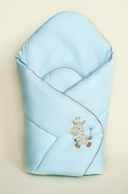 Zavinovačka hladká 80x80 Malé ZOO blue modrá bez výstuže