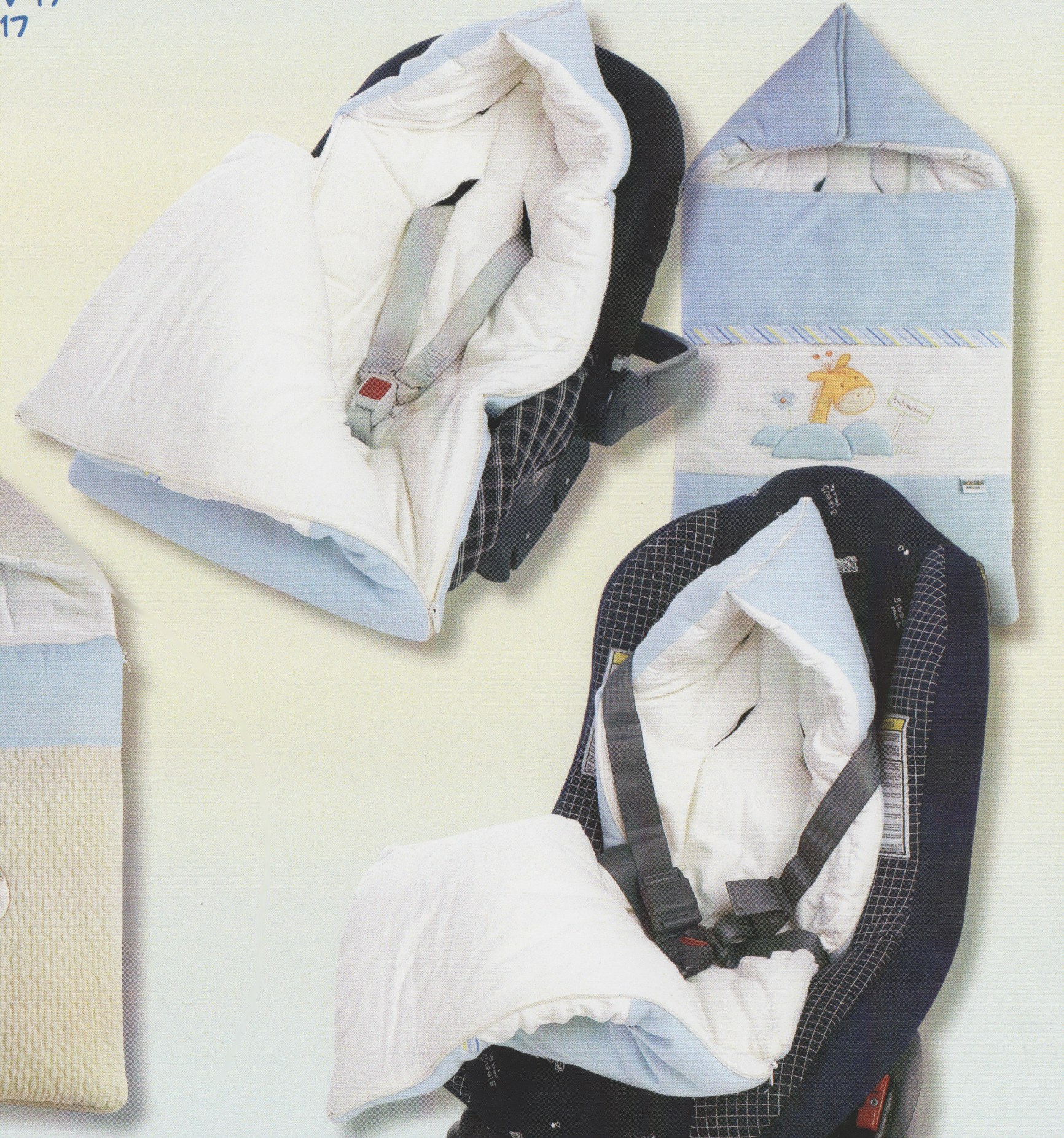 800 - vak, do autosedačka blue modrá