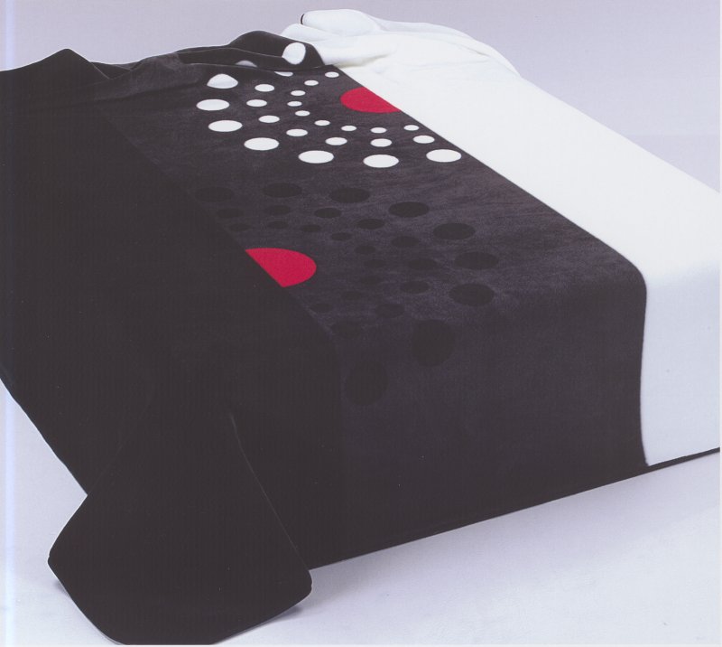 227 220x240 black grey čierna šedá deka