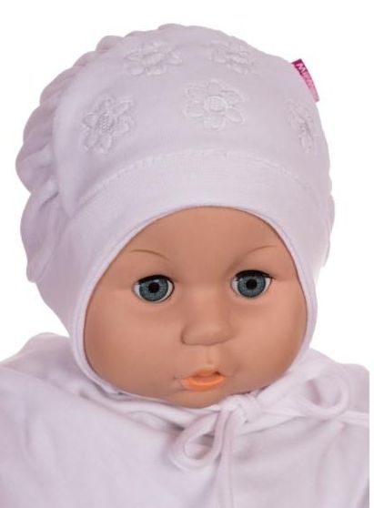 Čiapka WJ-Cz074 viazanie Bed white biela 36 38 40 42 44