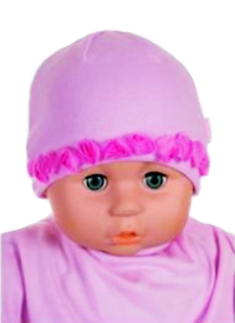 Čiapka Cr-Cz031 Kvetinka pink ružová 34 36 38 40 42