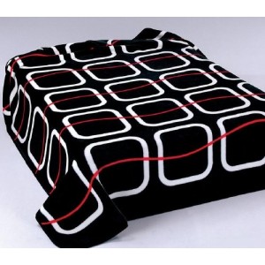 225 220x240 black čierna deka