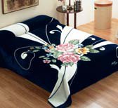 5136 160x220 41 navy blue modrá deka