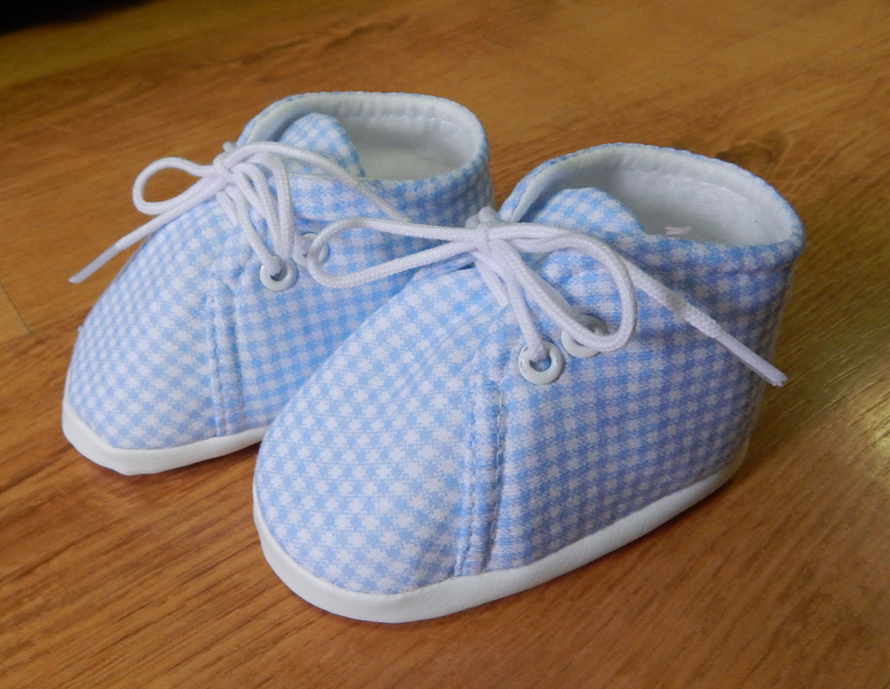 Topánky kojenecké BL02 blue modrá kocka veľ.11