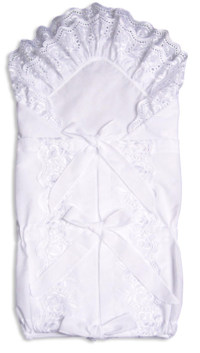 Zavinovačka  37/X  štvorec biela volán 2x