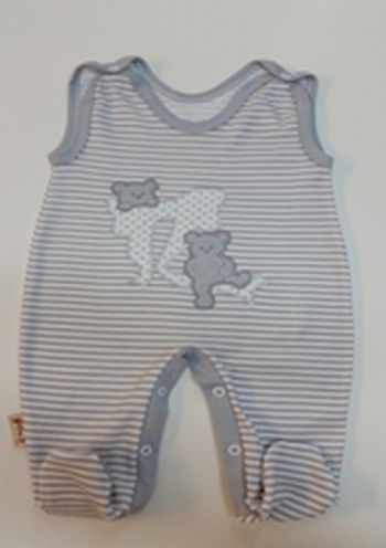 Dupačky HX výšivka grey šedá pásik 62