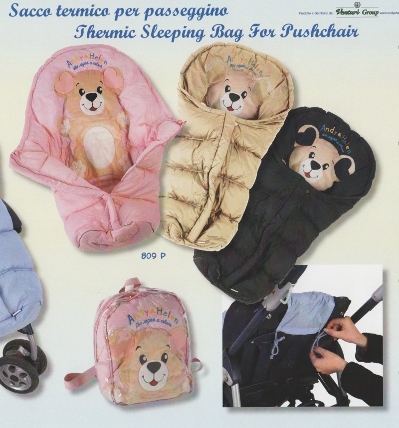 809 P zimný vak TERMO sky blue modrá do kočíka otvor na pásy