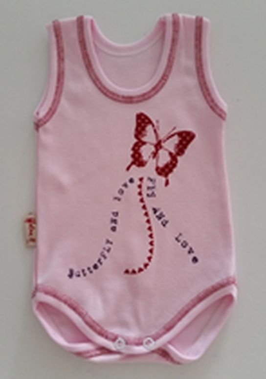 Body ramienka HX potlač pink ružová motýlik 62