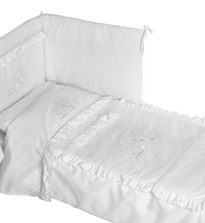 E6/06E elegant 100x135 35x50 180x40 white biela 3D post. súprava