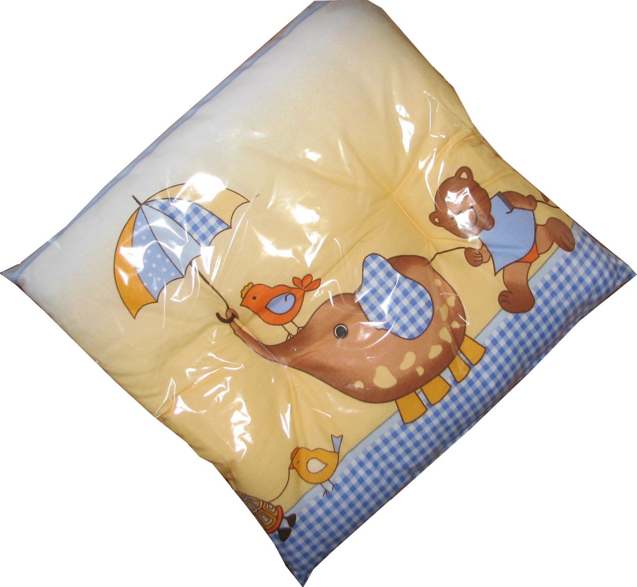 Vankúš 40x40 bavlna potlač sedátko na stoličku blue modrá