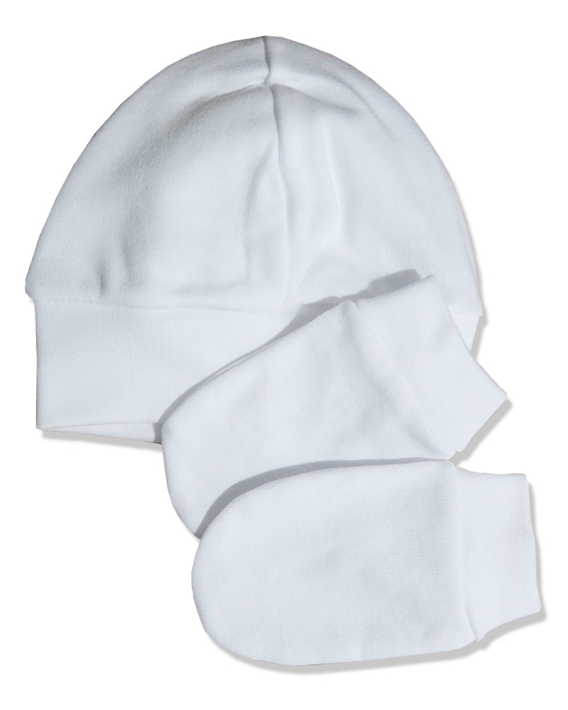 Čiapka a rukavice BA white biela veľ. 36-38