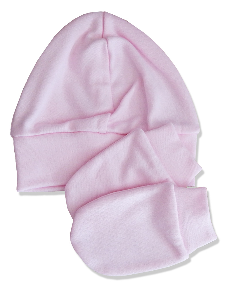 Čiapka a rukavice BA pink ružová veľ. 36-38